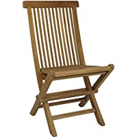 Silla Teca Grado A. Plegable y Reforzada. Sin Brazos